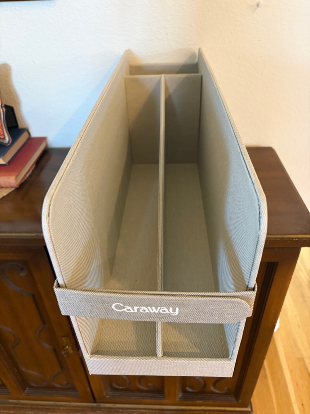 Caraway Gray Fabric Bakeware Pan Storage Organizer Bin NEW